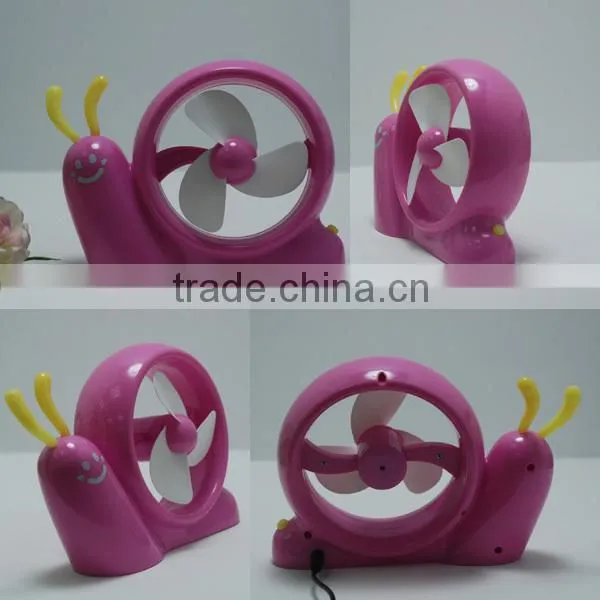 2014 Pretty snail Office Popular Portable Desktop Fan