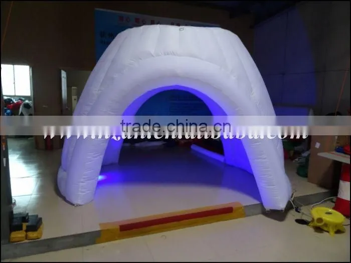 2016 Hot Sale Inflatable Tent with RGB Led Light/Inflatable Igloo Tent