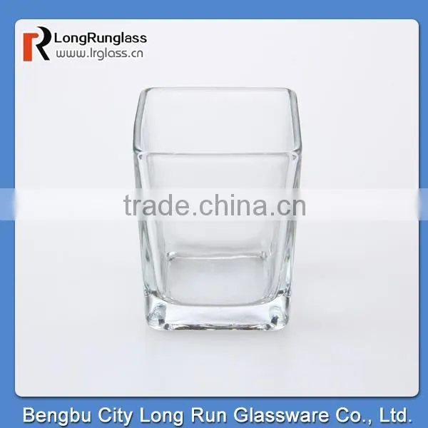 LongRun 6.7oz new square design short drinking glass cup and mug wholesale
