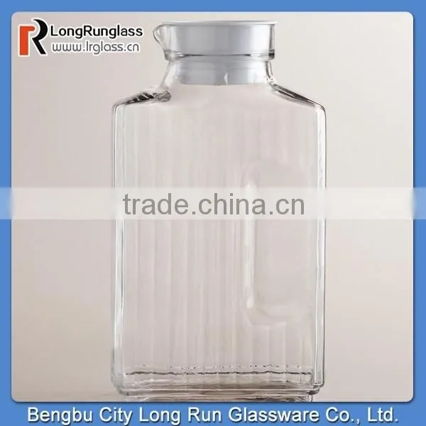 LongRun 1gal Glass Storage Jar with Aluminum Lid Old Fashioned Glass Holder