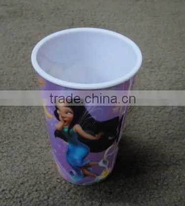 plastic 3d water cup red mug cup 3d promotional for ads