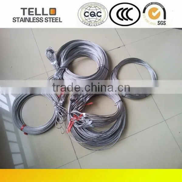 7*7 PVC coated 201 stainless steel wire rope