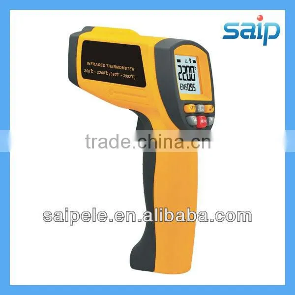 2013 new design industrial non-contact dual laser infrared thermometer