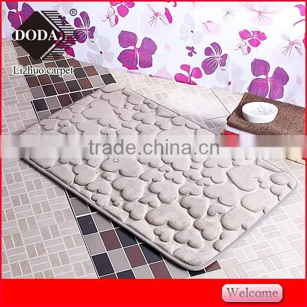 best selling cheap Polyester Non Slip embossing doormat kitchen floor mat