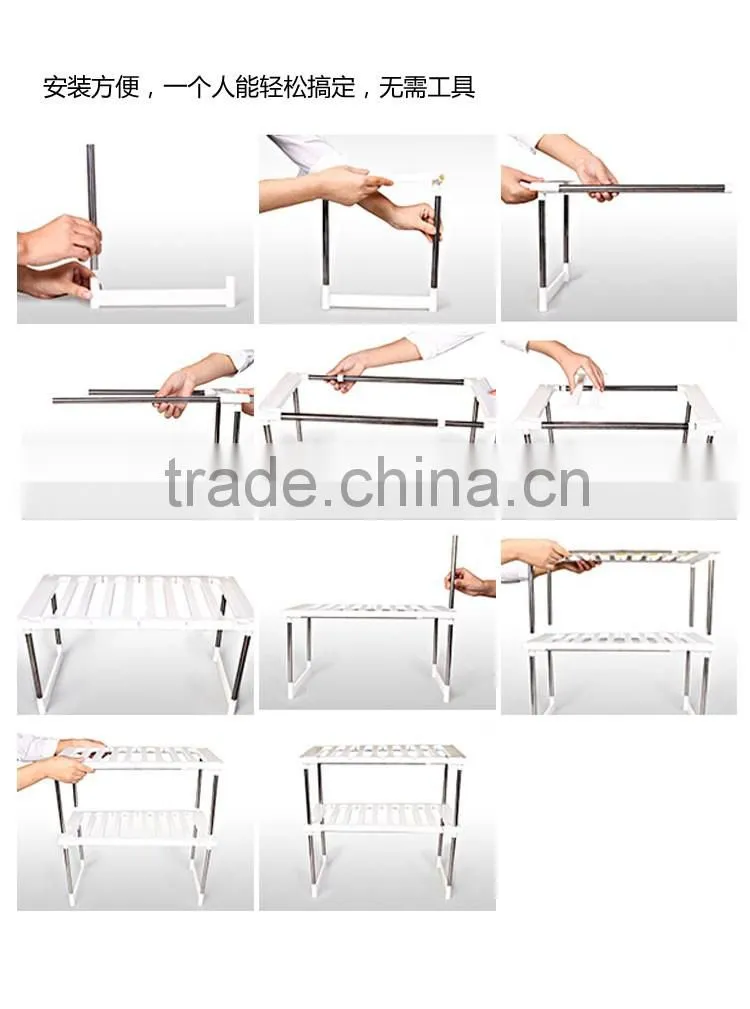 extendable closet & kitchen rack