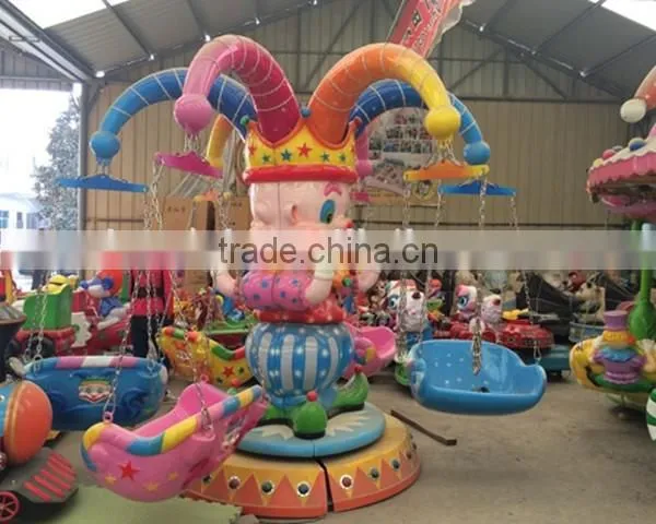 Kids outdoor playground merry go round small flying chair / flying carousel