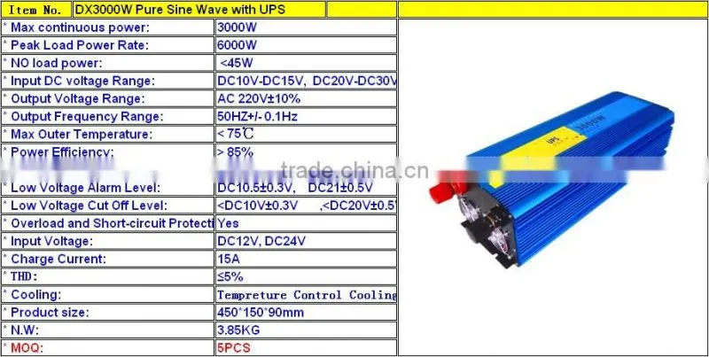 off grid solar inverter 3kw 220v
