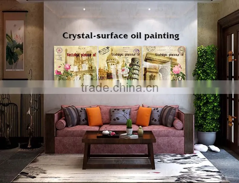 dropshipping oil painting of decoration home with canvas printing for room
