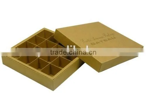 2016 Top popular luxury chocolate paper box for selling