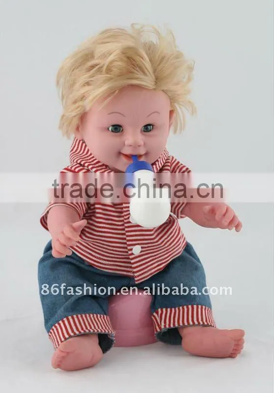 Vinyl baby dolls made of plastic material