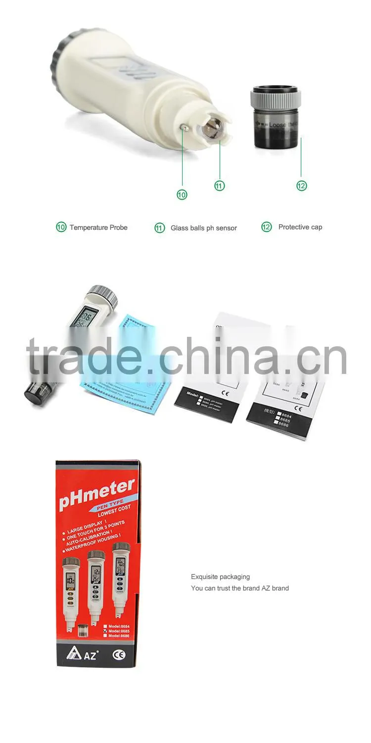 RoHS Aquarium ATC IP65 Portable Digital PH Meter Pen