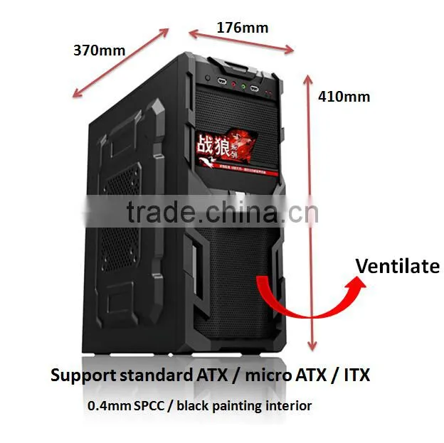 Vertical Type Desktop Application , Big Tower Computer Case