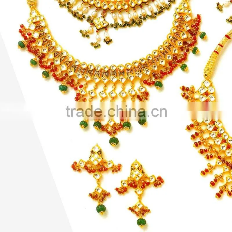 Traditional Necklace Sets, Indian Kundan Jewellery, Kundan Necklace Sets
