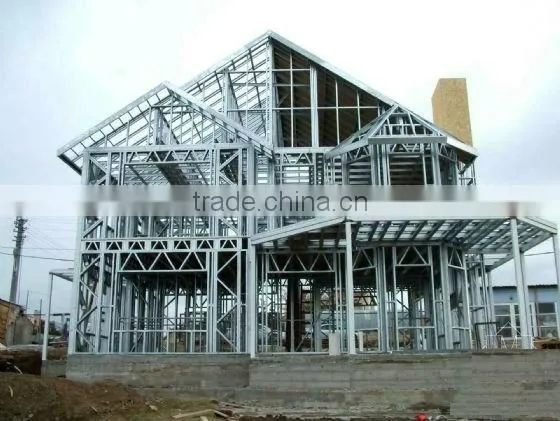 Galvanized steel house structure / prefabricated house a17