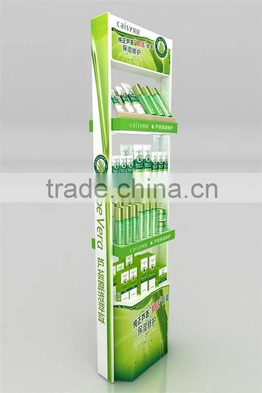 Metal lattice supermarket display rack-ec