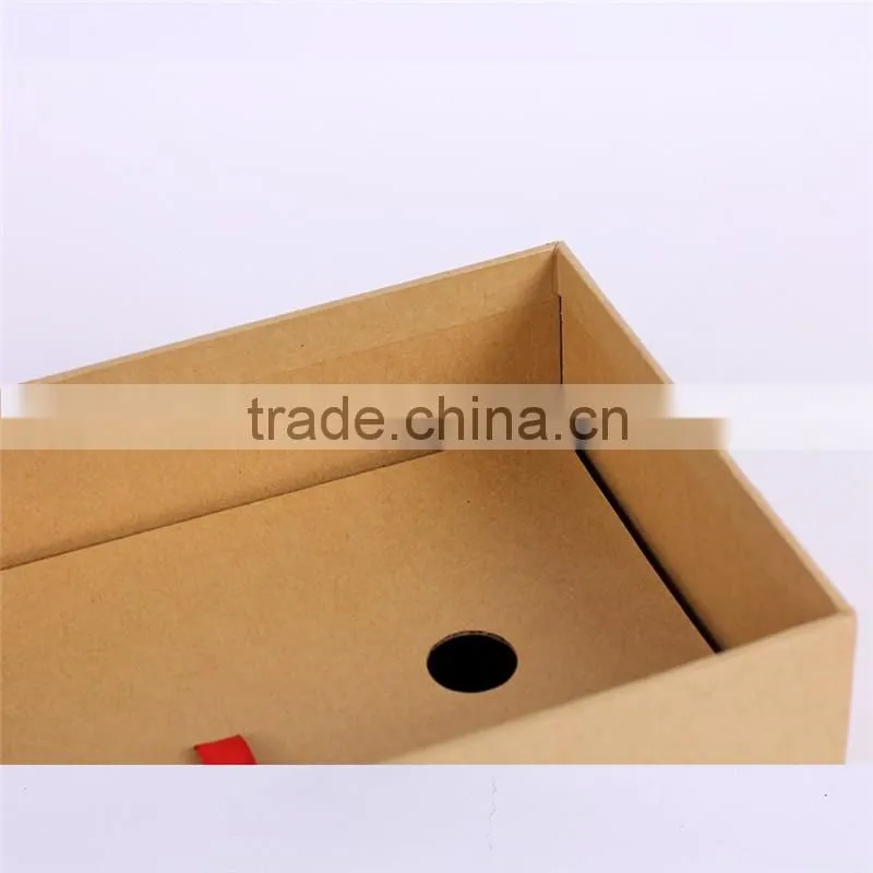 Hot sale high-end handmade rectangle kraft gift box for electronics