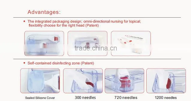 hot selling 4 in 1 derma roller micro needle therapy derma roller kits DRS for acne scar removal