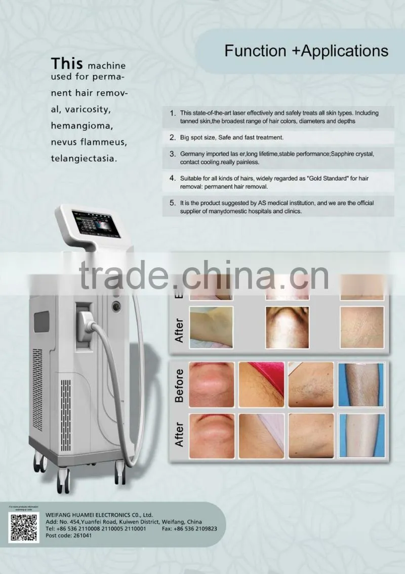 808nm Diode Laser hair removal machine
