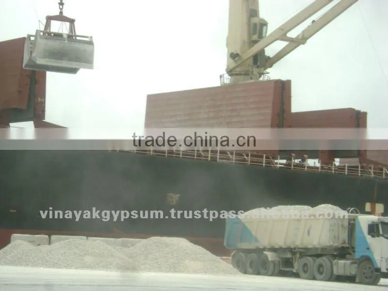 Raw gypsum