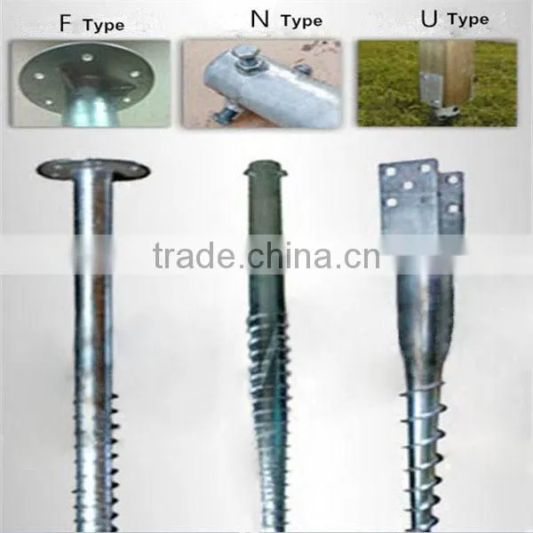 Hot sale! Manufacturer sell Big galvanzied spiral ground screw pile