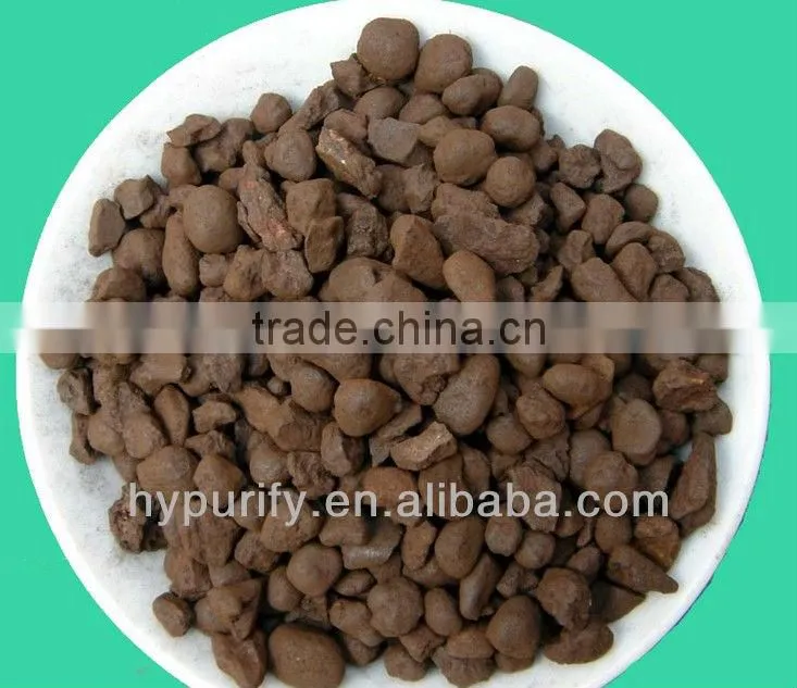 8*32mesh manganese sand filter media remove the Fe and Mn from the water