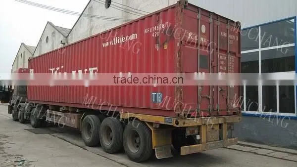 Used for waste tire wood pallet twin shaft shredder