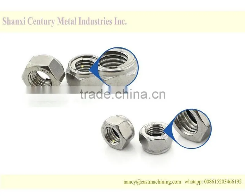 A2-70 stainless steel metal lock nut m20