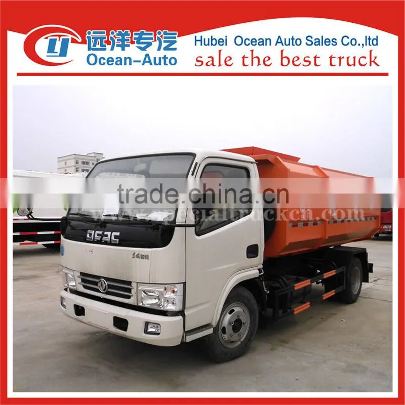 Dongfeng new condition 5cbm capacity of hydraulic trash truck