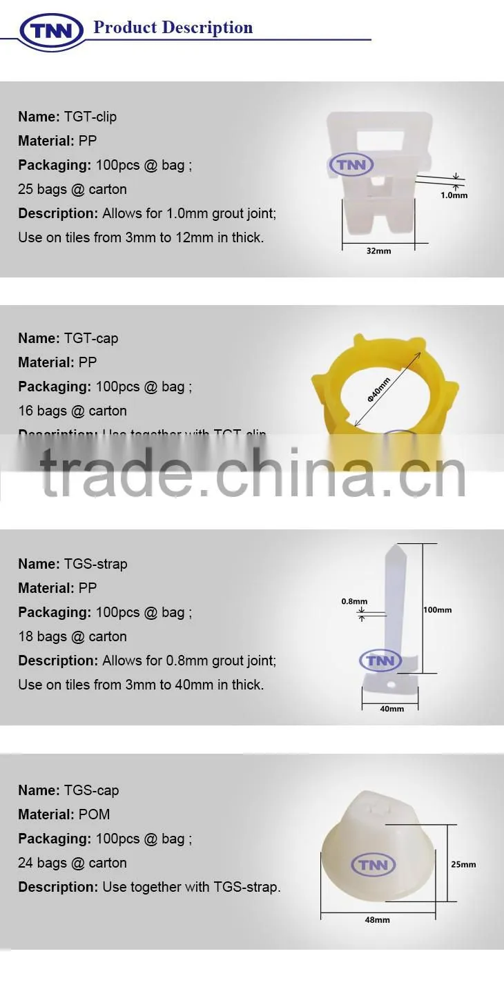 #5 PP home decoration floor tiles tile leveling system supplier