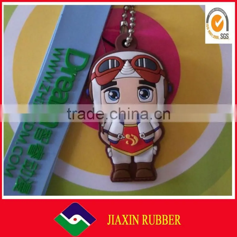 OEM cute promotional soft silicone Rubber Hang Tag