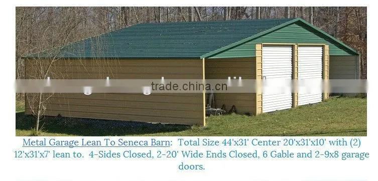 ISO certified steel structure garages high quality