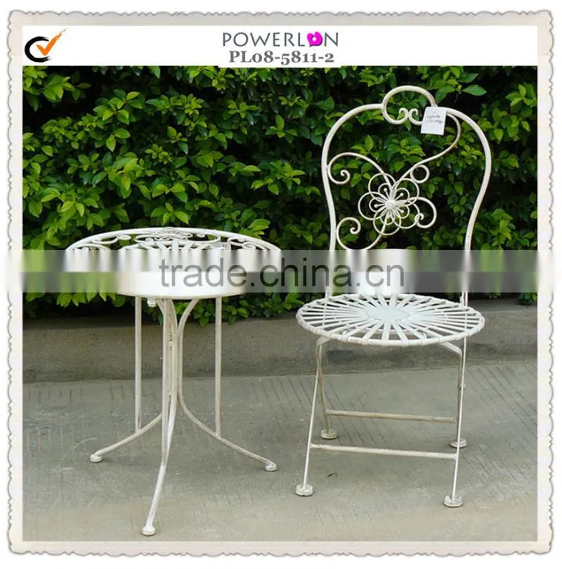 outdoor metal children table and chair