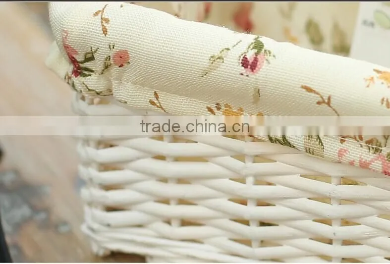 wholesale handmad corner wicker storage basket wicker office storage baskets white wicker basket