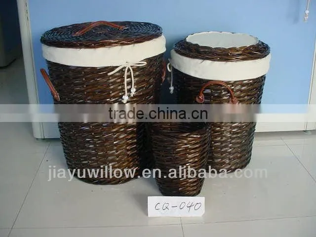 HOT clothes basket cloth launtry/lined basket wholesale