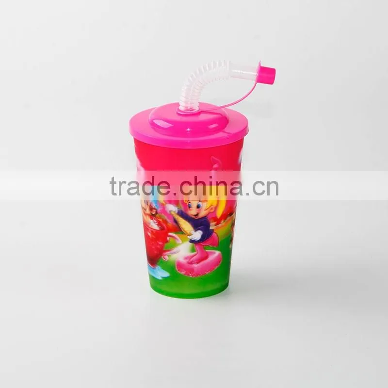 350ML Plastic 3D Kids drinking cup