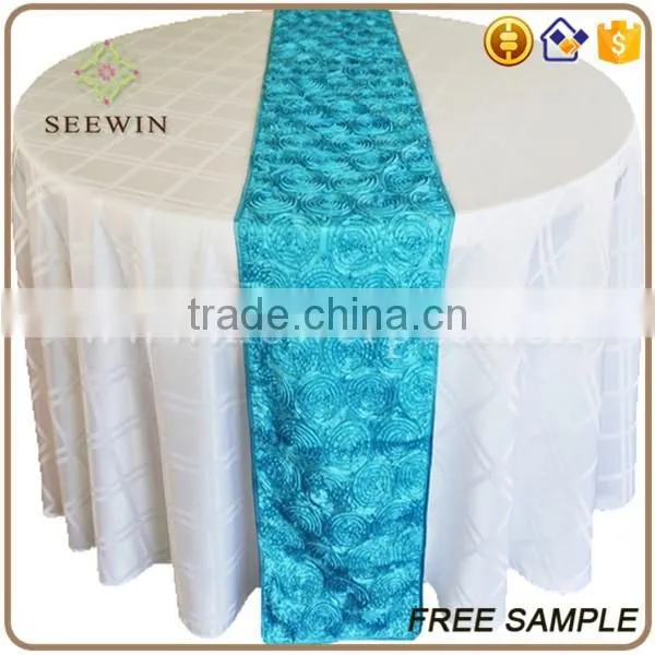 fancy rosette table runners for decoration