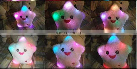 Supply fashion new design plush LED light cushion small order