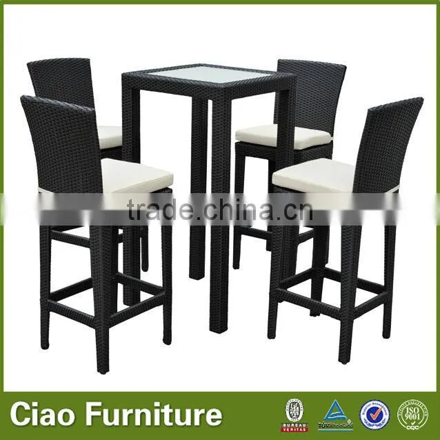 contemporary bar stools/PE rattan wicker bar chair