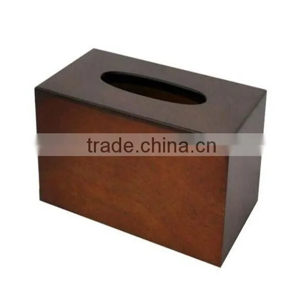 wooden tissue box