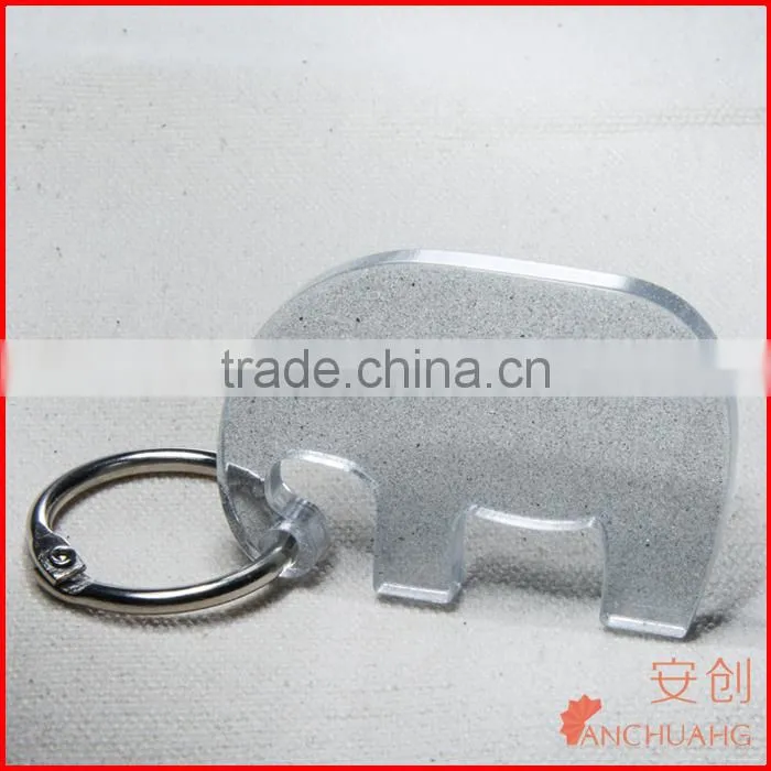 acrylic key chain metal key chain with glass photo frame
