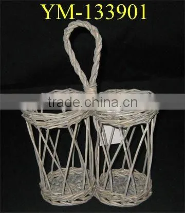 durable willow wine basket