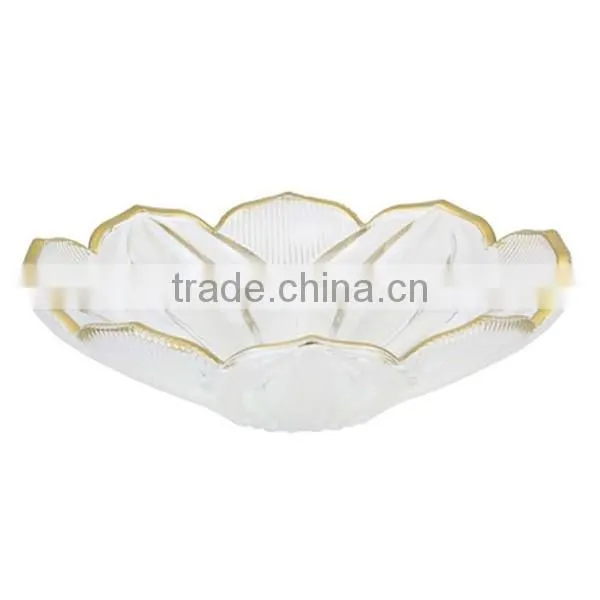 Lotus flower shape ashtray/ Newest design hotel glass centerpiece crystal salad plate/fruit plate/candy plate BHL-P21 Hot sale!