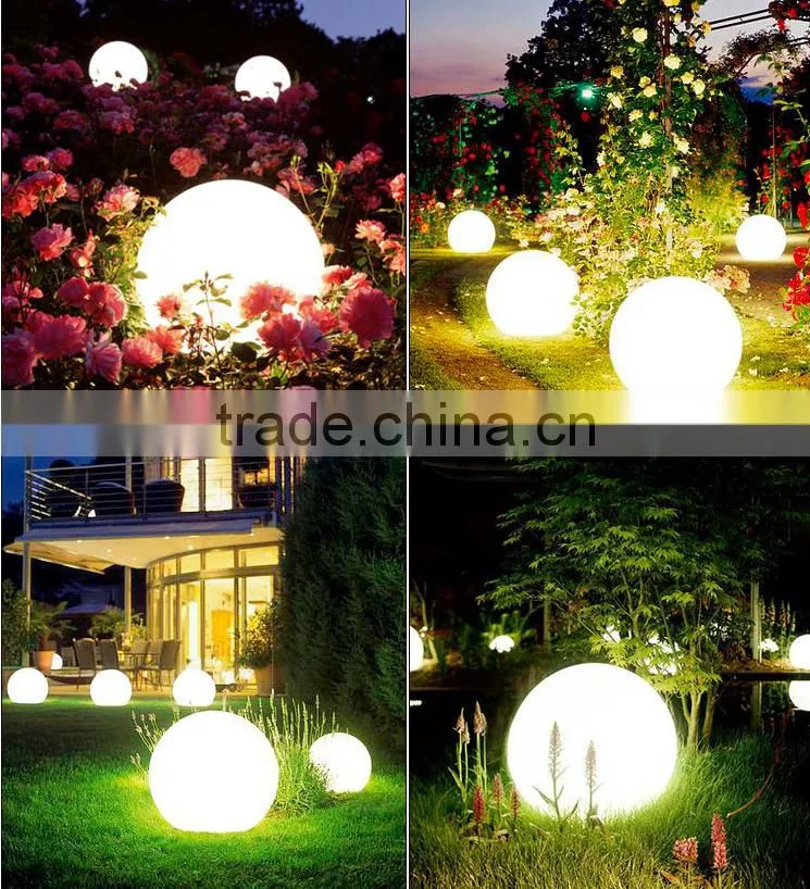 Garden decoration Led 30cm dia round ball For corridor