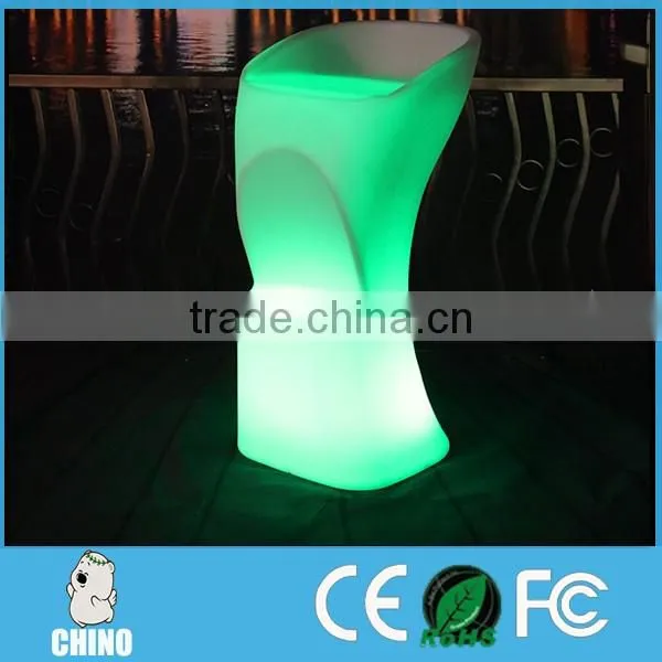 Outdoor Garden Decoration Plastic made LED Illuminated Relax Chair