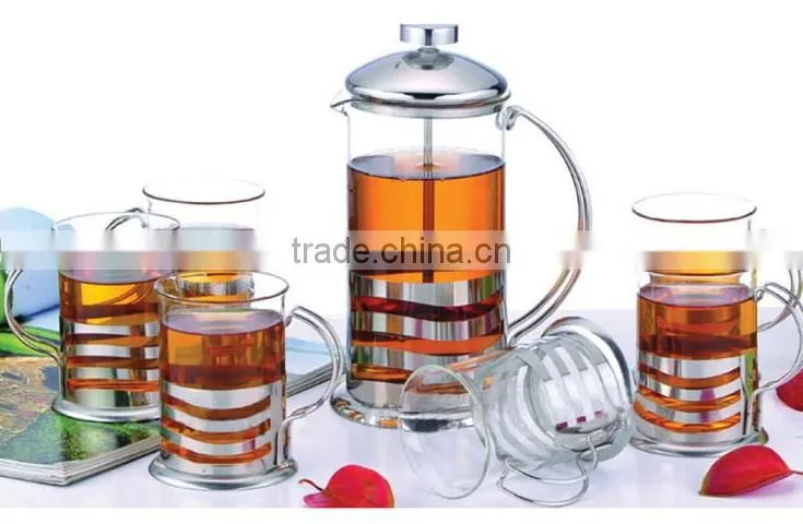 1000ml glass coffee maker set