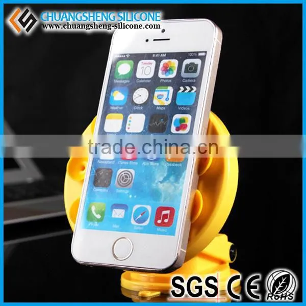 3M back suking solid sticker, silicone phone stand, cell phone holder