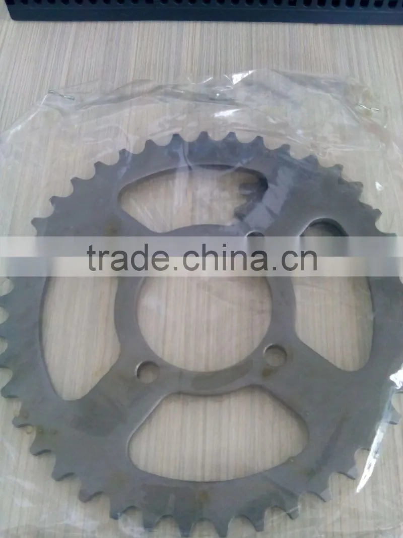 Chinese cheap motorcycle spare parts CD70 rear sprocket for sale