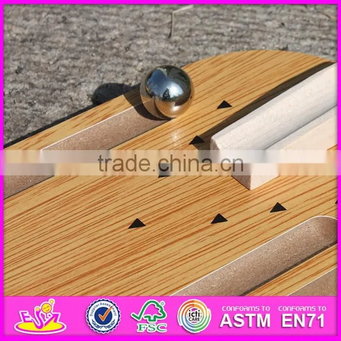 2016 Hot sale baby wooden bowling toy, new design children wooden bowling toy W01A141