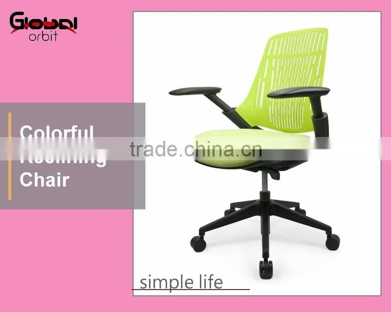 High quality armrest office chair, simple design executive mesh chair