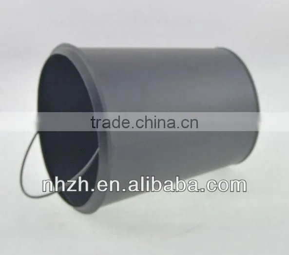 household matte black mini bucket for trash can